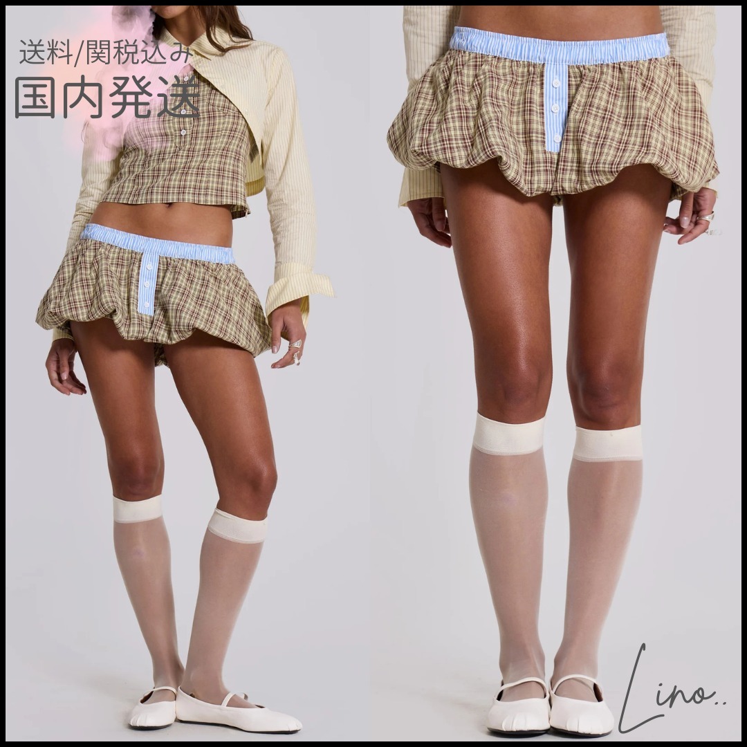 【JADED LONDON】関税/送料込 Lulu Puffball Boxer Micro Skirt