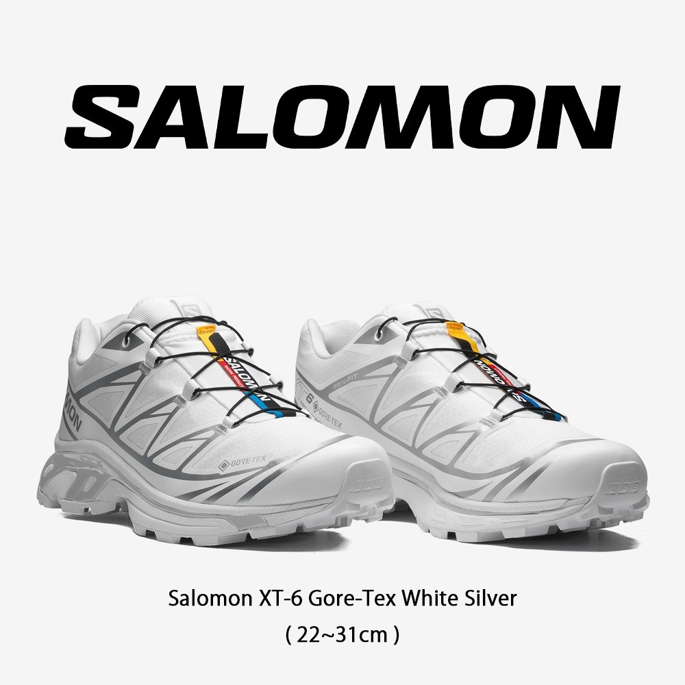 【SALOMON】 正規品★ XT-6 GORE-TEX WHITE SILVER