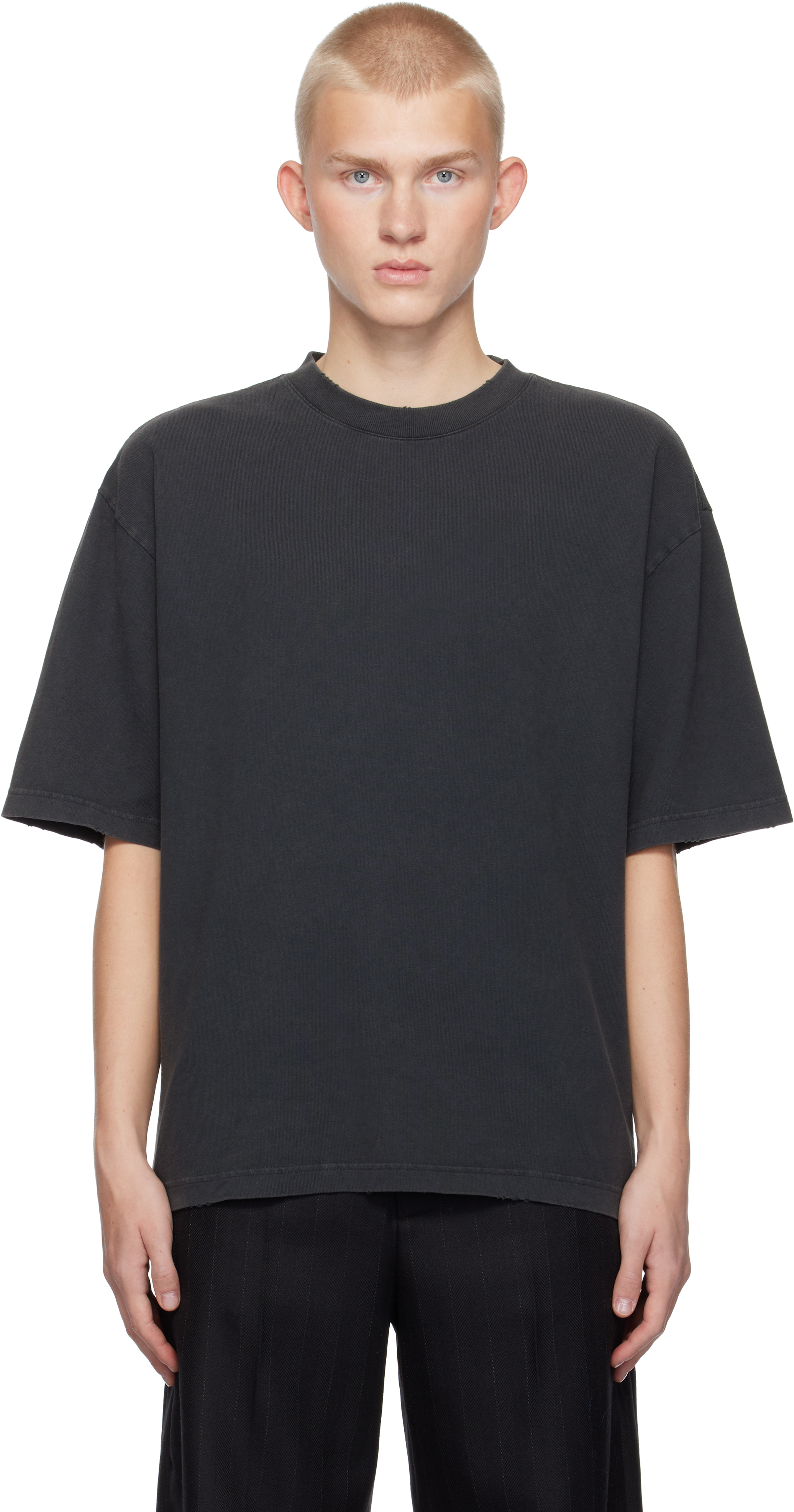 【関税込み】Axel Arigato ブラック Optic ディストレス Tシャツ