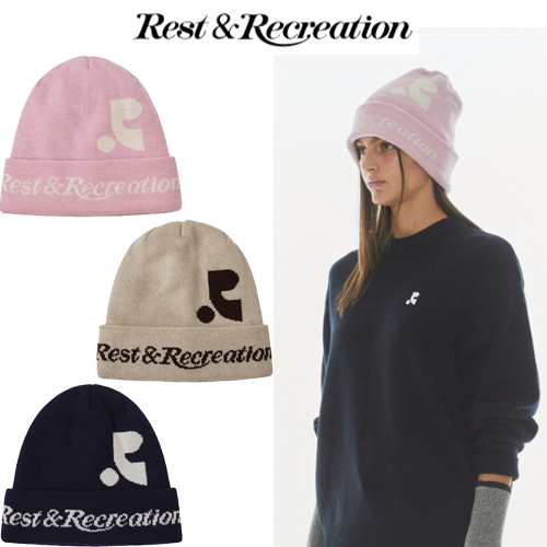 ★韓国人気★Rest & Recreation★LOGO FOLDING BEANIE