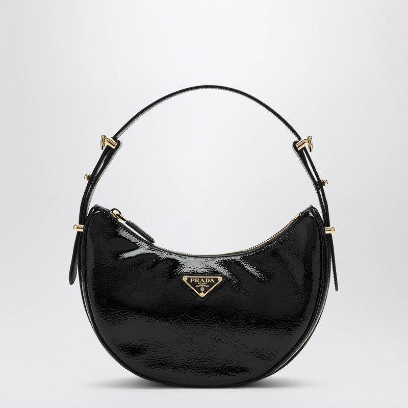 バッグ・カバンその他 Prada Prada Arque black bag in Naplak patent leather