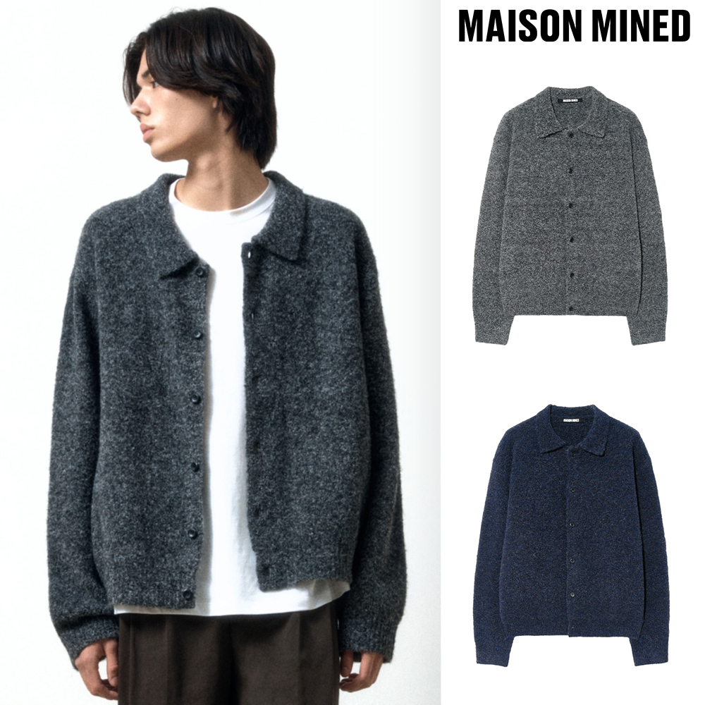 【MAISON MINED】24FW★ STANDARD COLLAR KNIT CARDIGAN