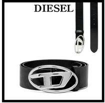 ★送料 関税込★DIESEL★ディーゼル D バックル ベルト ブラック