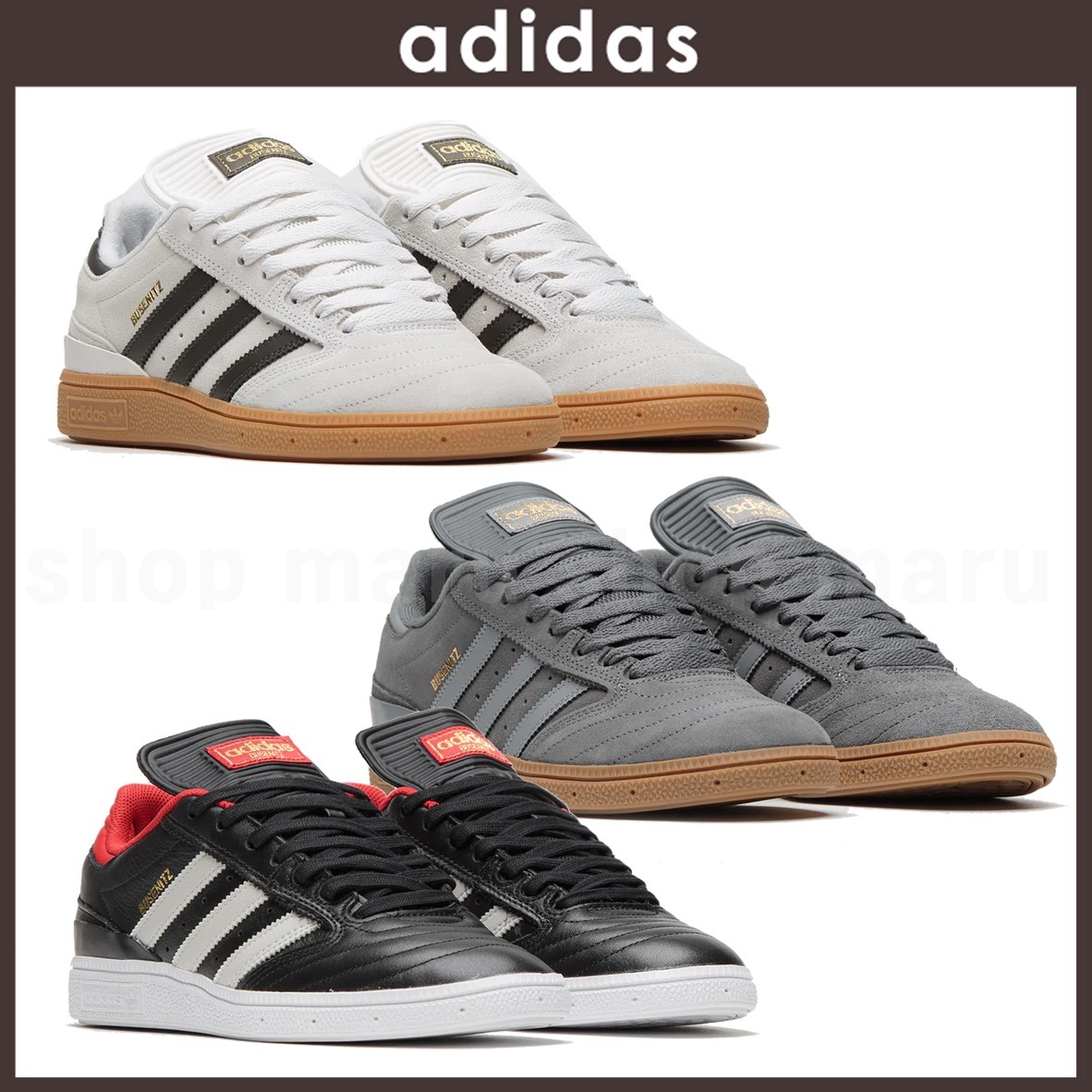 ADIDAS◆アディダス ブセニッツ スニーカー◆3色
