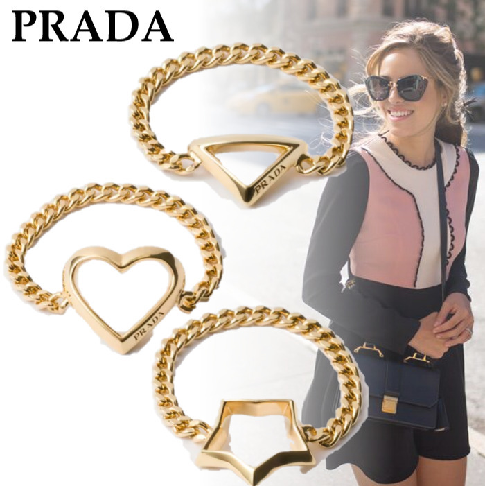 国内直営**PRADA** メタル リング Giftにも