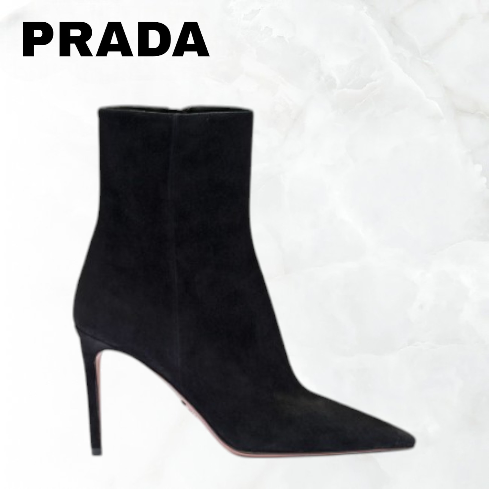 PRADA 黒 スエード ハイヒール