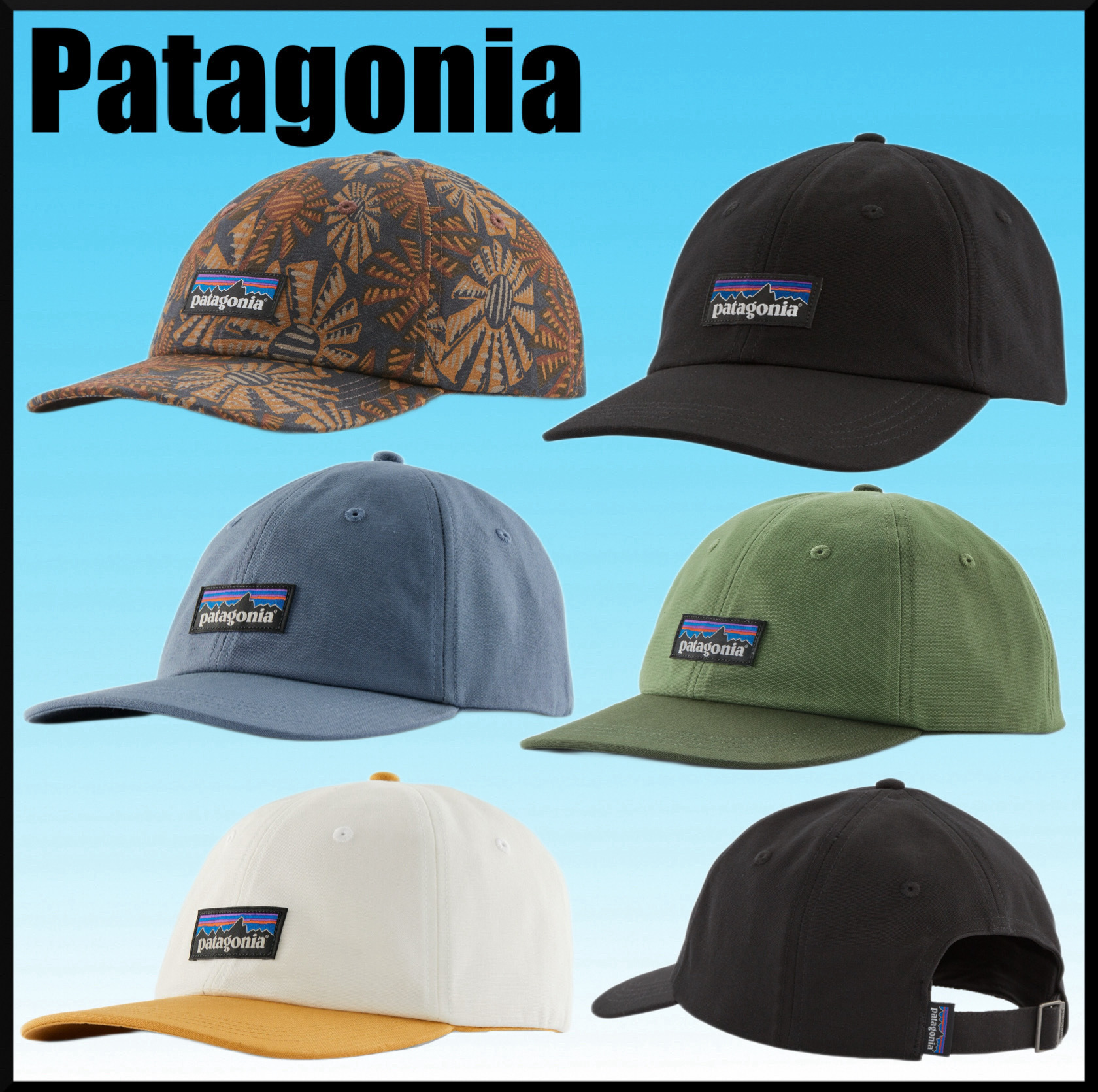 人気★Patagonia P-6 ラベル・トラッド・キャップ★ギフトに最適