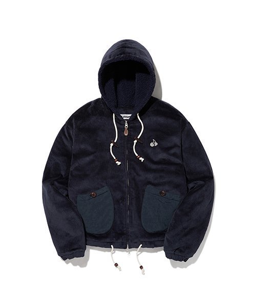 アウターその他 KIRSH Velvet corduroy hooded jacket navy KKRWCJW512MNAA