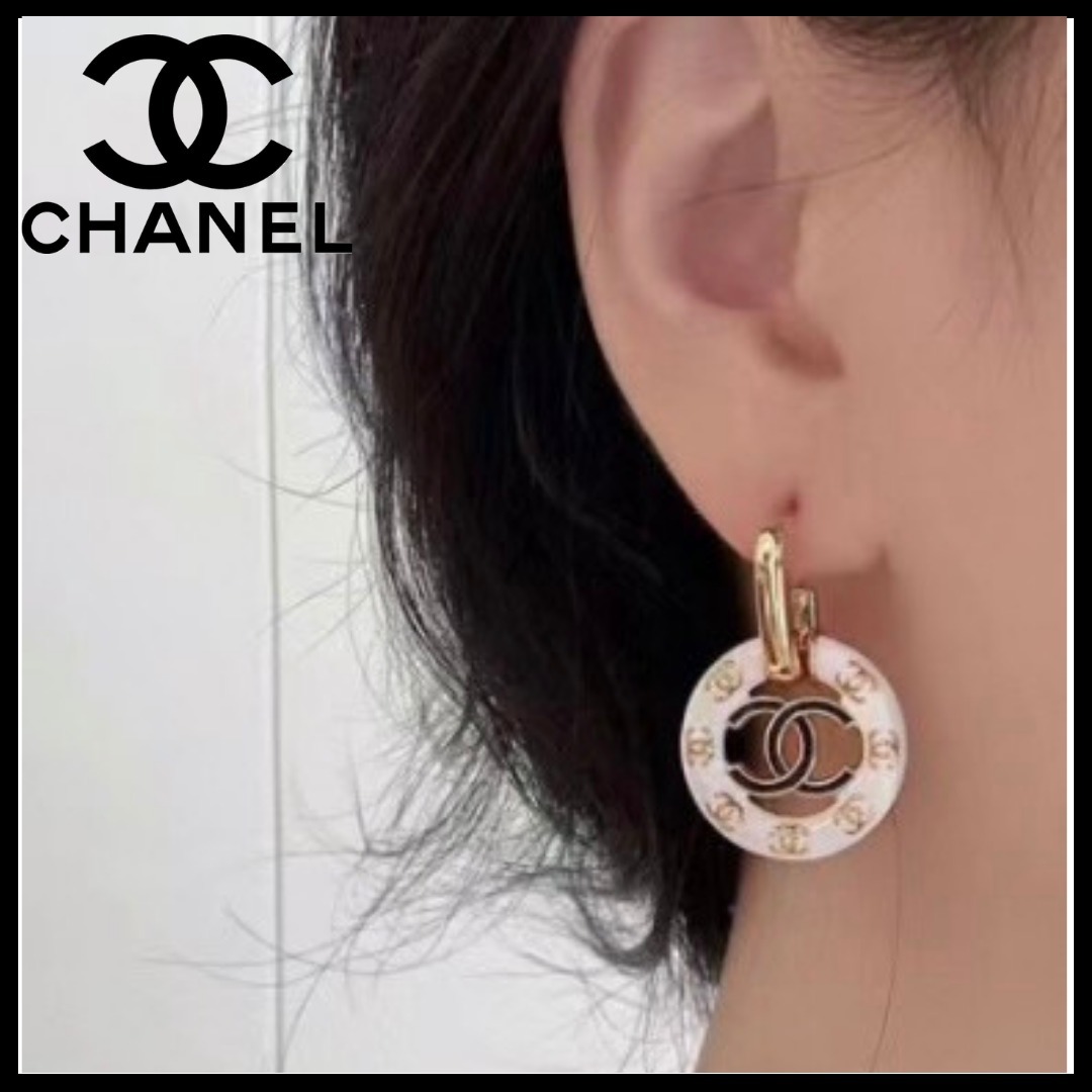 【新作】CHANEL 24K ココロゴマーク♪ ゴールドピアス