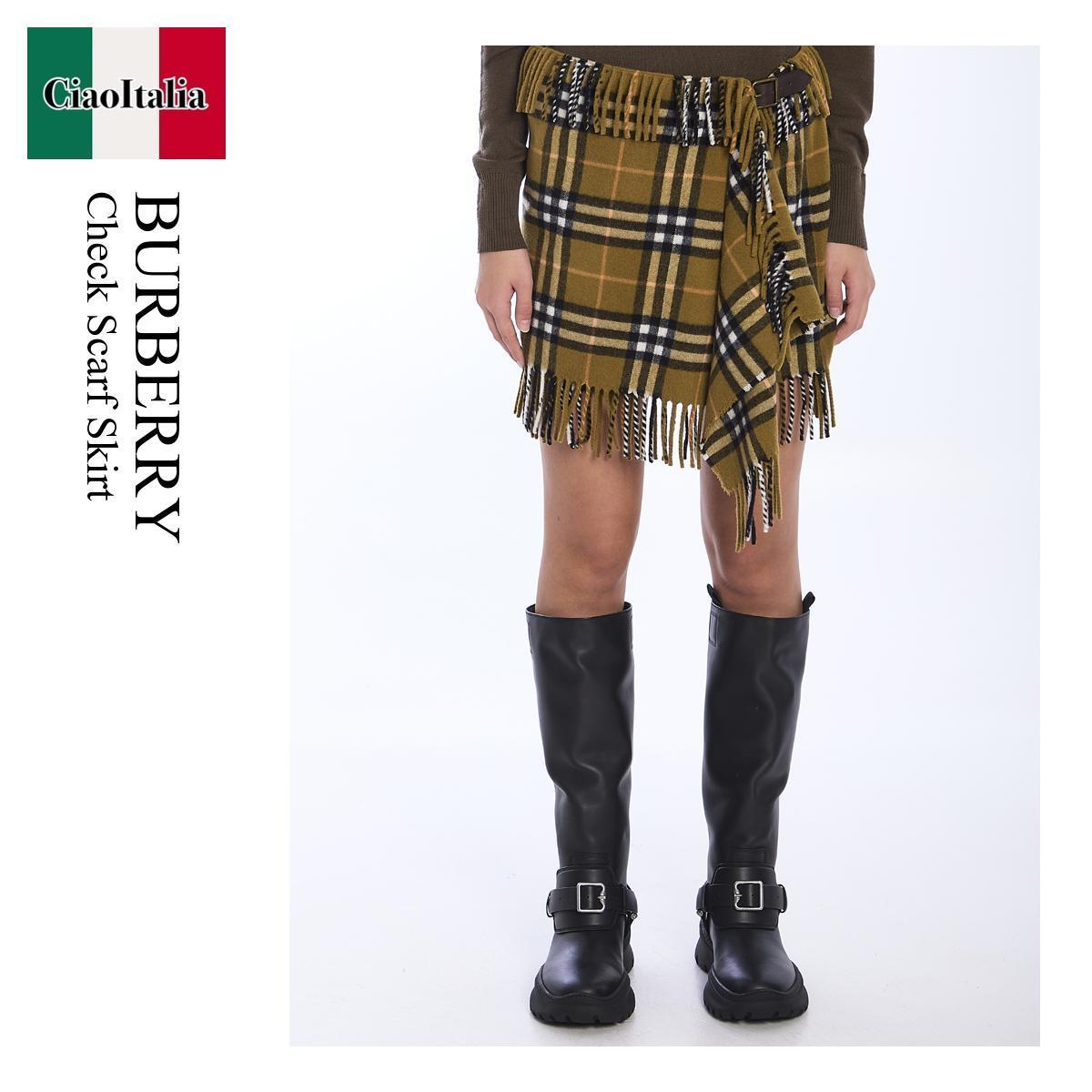 ミニスカート Burberry Check Scarf Skirt