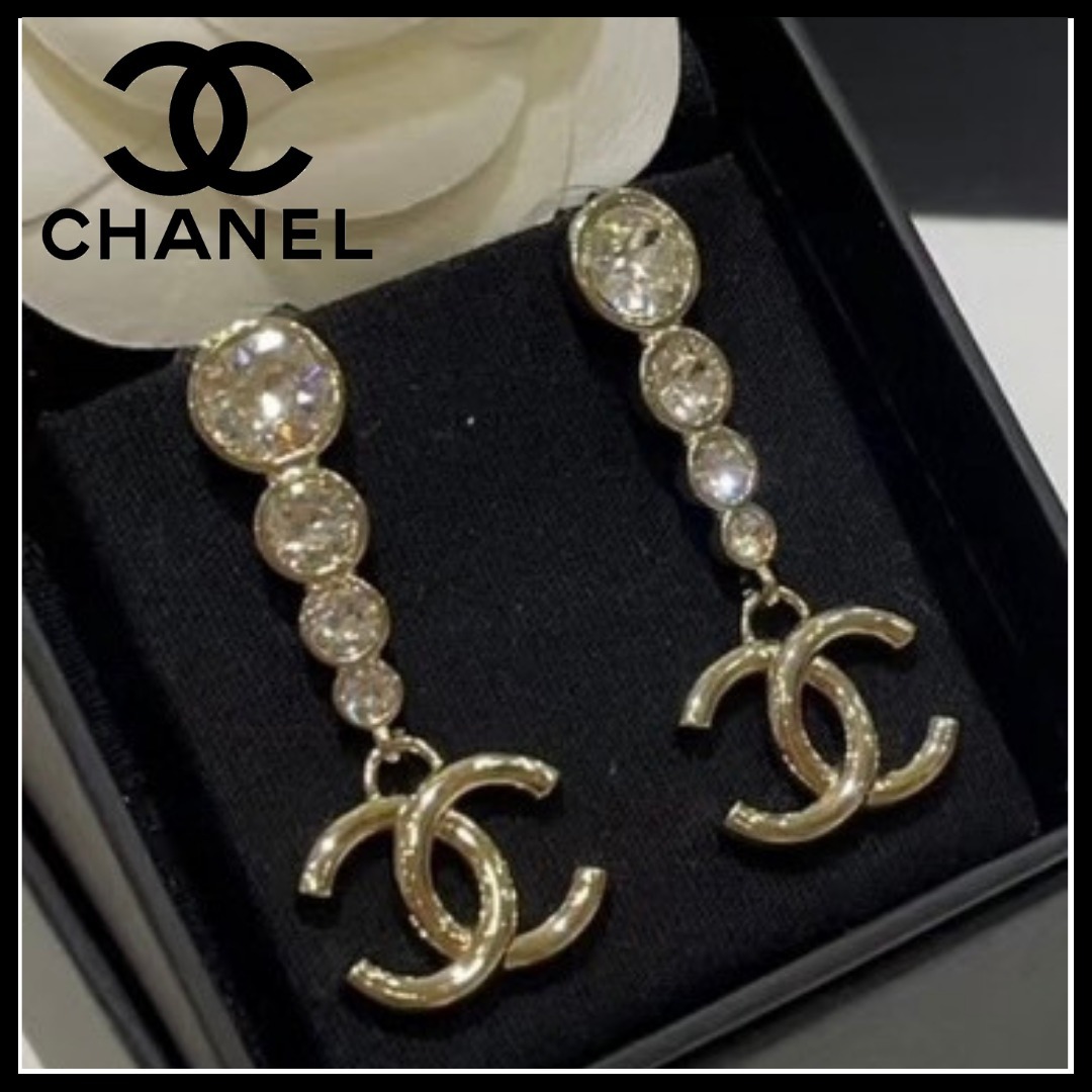 【新作】CHANEL 24k キラキラ揺れる♪ ピアス