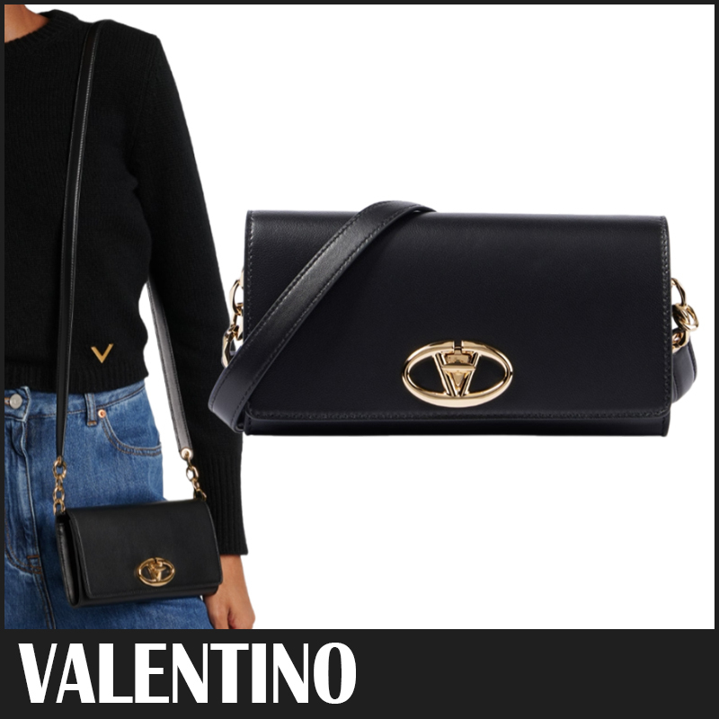☆送料関税込☆VALENTINO Vロゴ ショルダー ウォレットバッグ☆