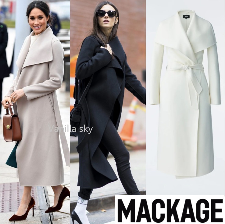セレブ愛用●2色●MACKAGE●MAI-CNロング丈ウールコート