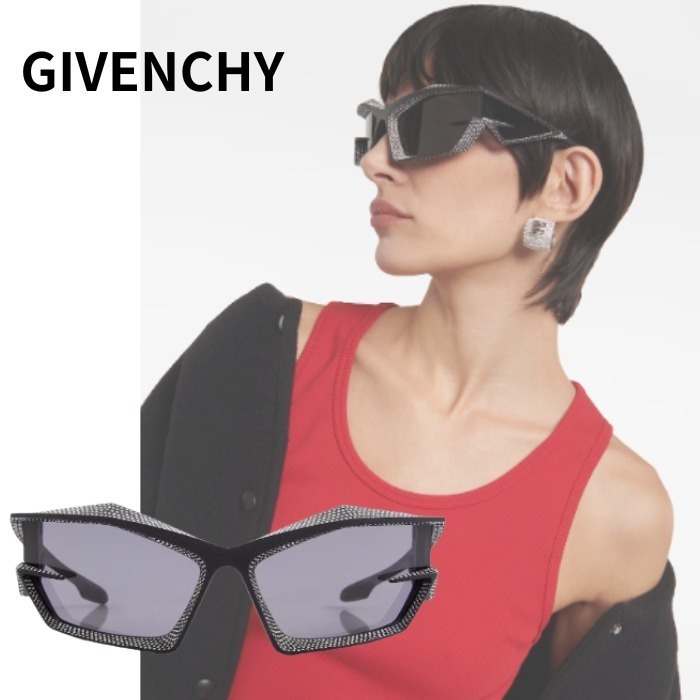 【GIVENCHY】Giv Cut 装飾 キャットアイ サングラス ブラック