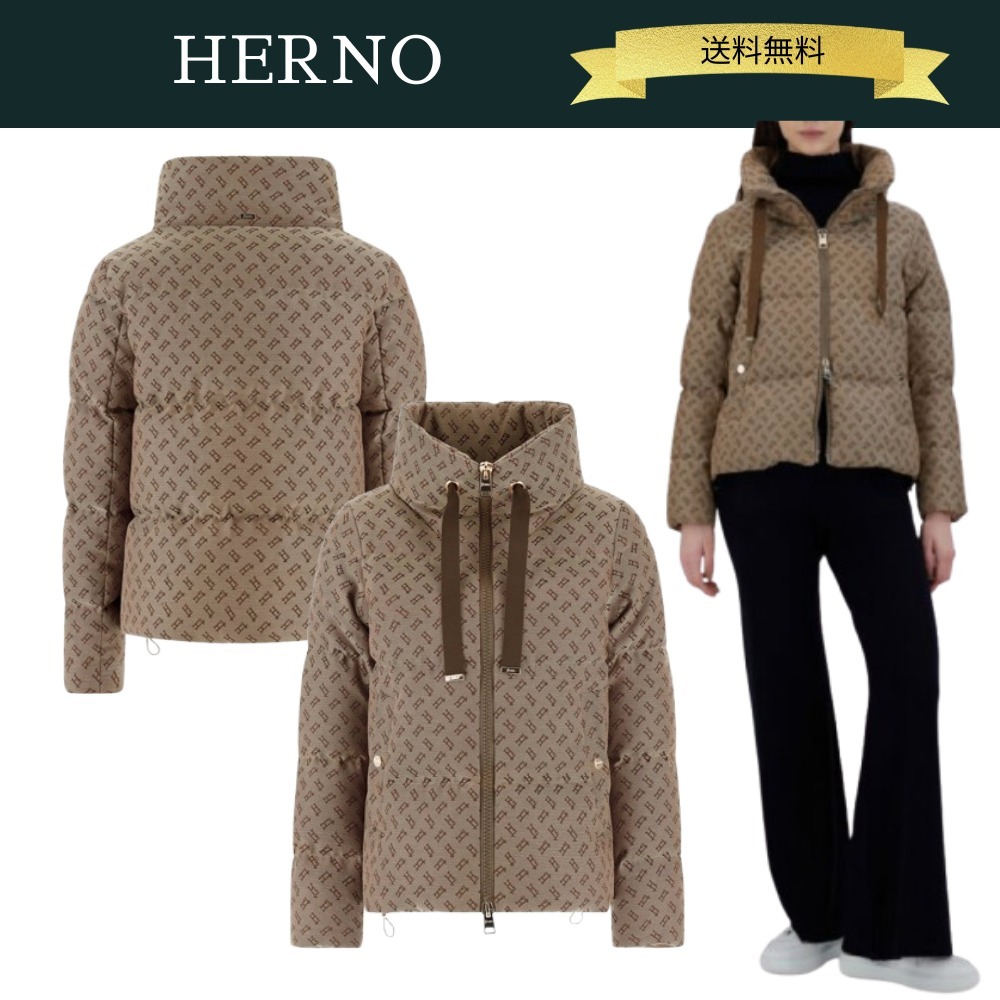【送料込】HERNO モノグラム ケープ