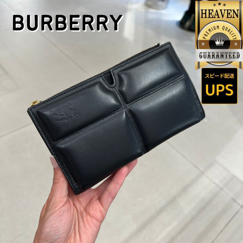 6万取引突破★UPS速達便利用！【BURBERRY】二つ折り長財布