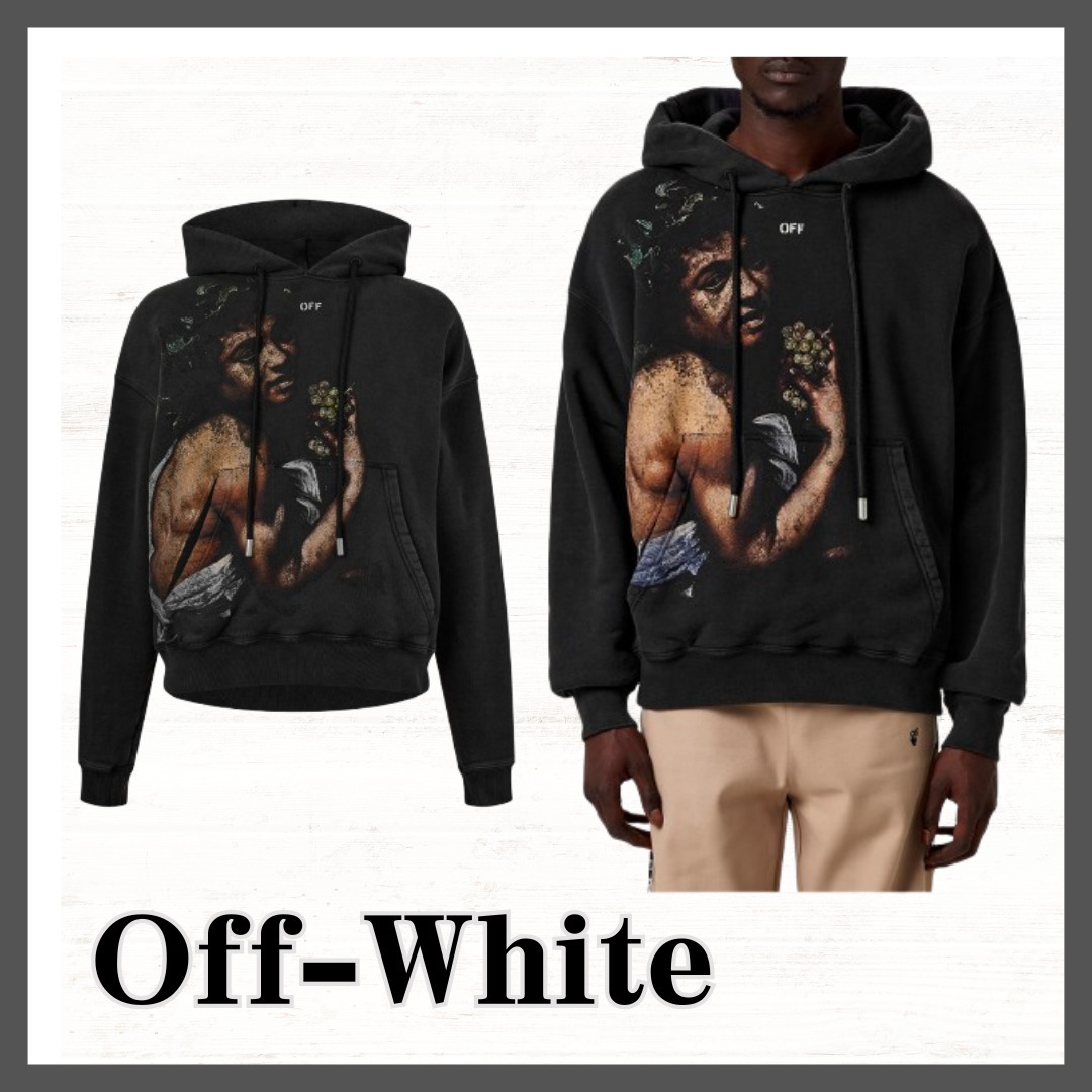 OFF‐WHITE☆パーカー バッカスパーカー グラフィックプリント