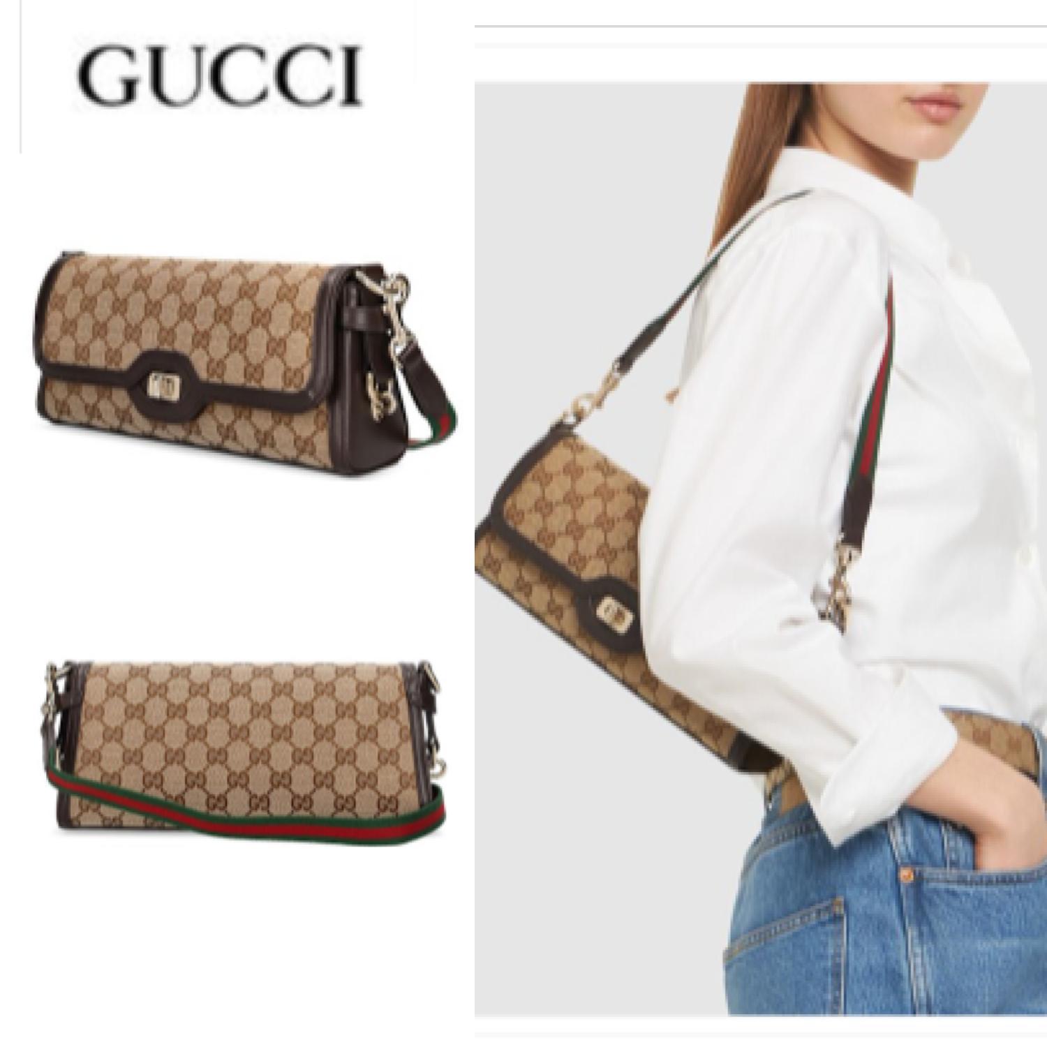 【GUCCI】GGキャンバスショルダーバッグ