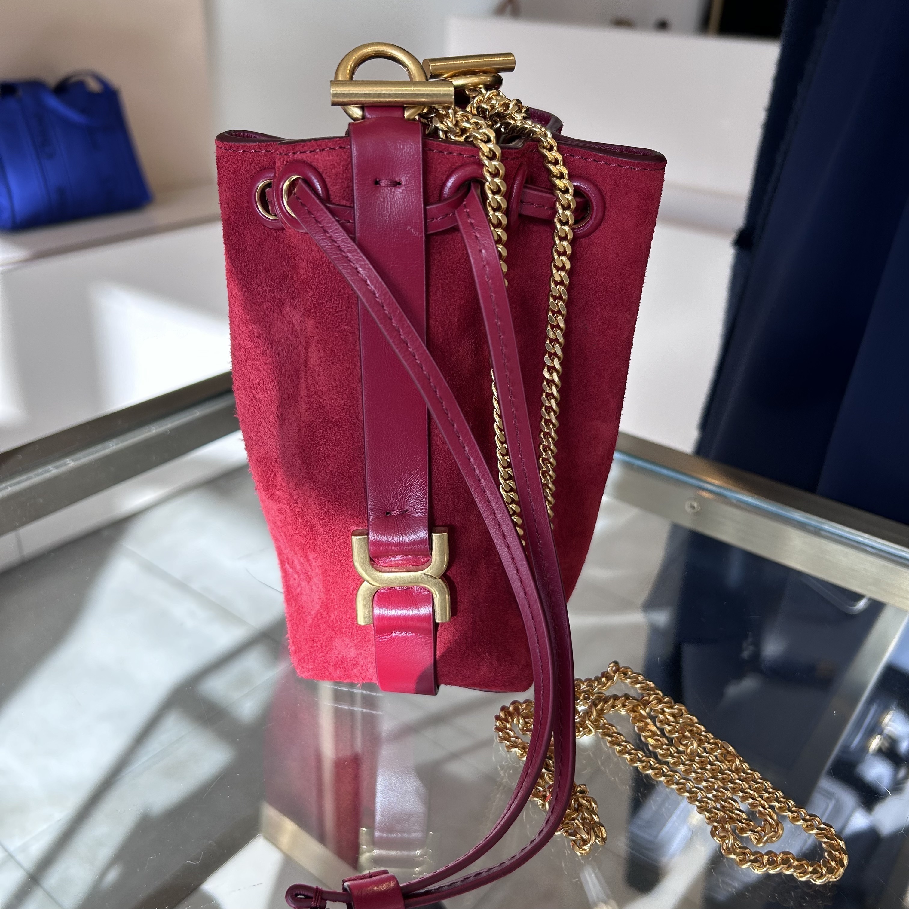 Chloe マーシー レザー ショルダーバッグ 保存袋付き 出来し