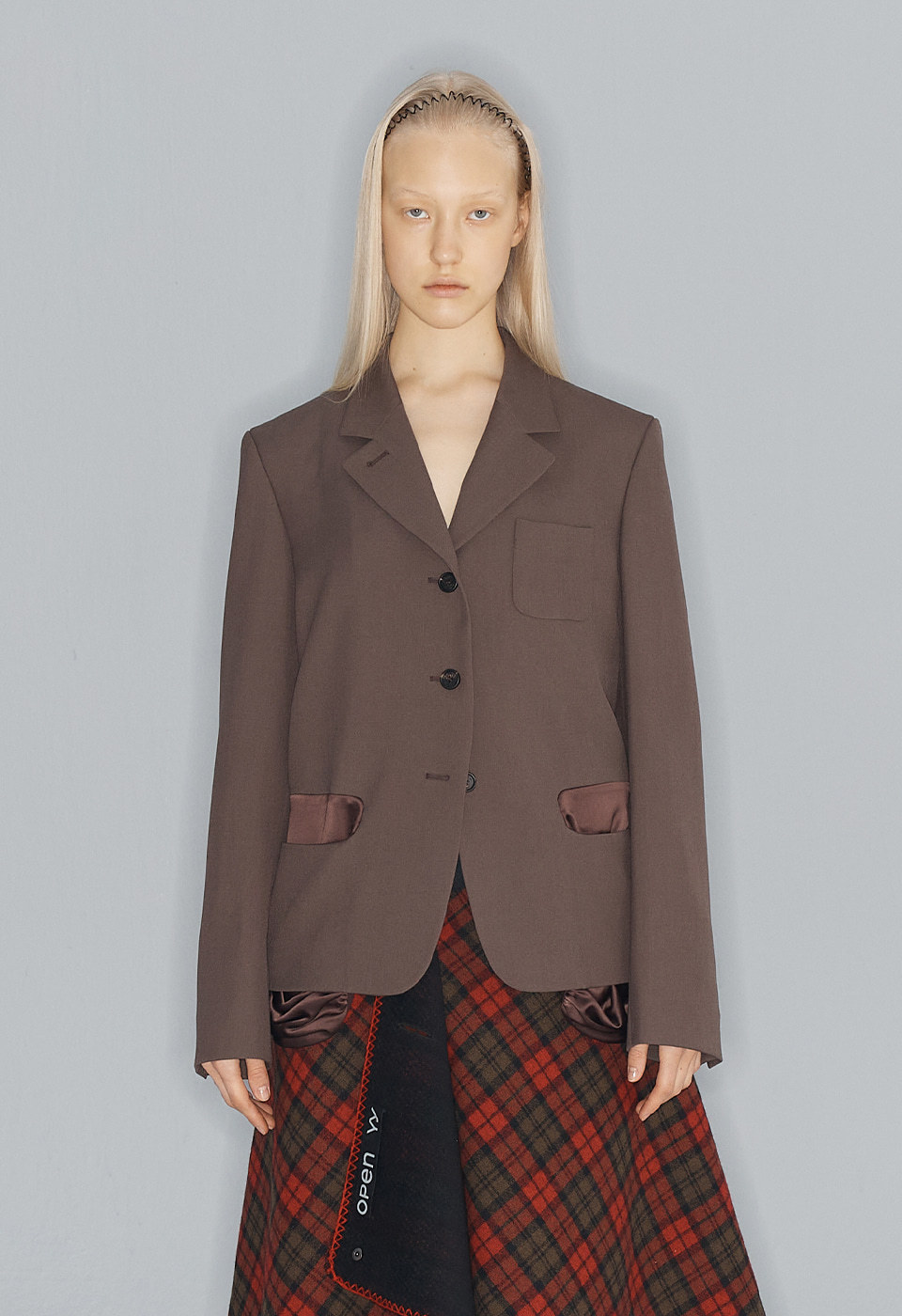 [OPEN YY] / ☆ 24FW EXPOSED POCKET JACKET / BROWN