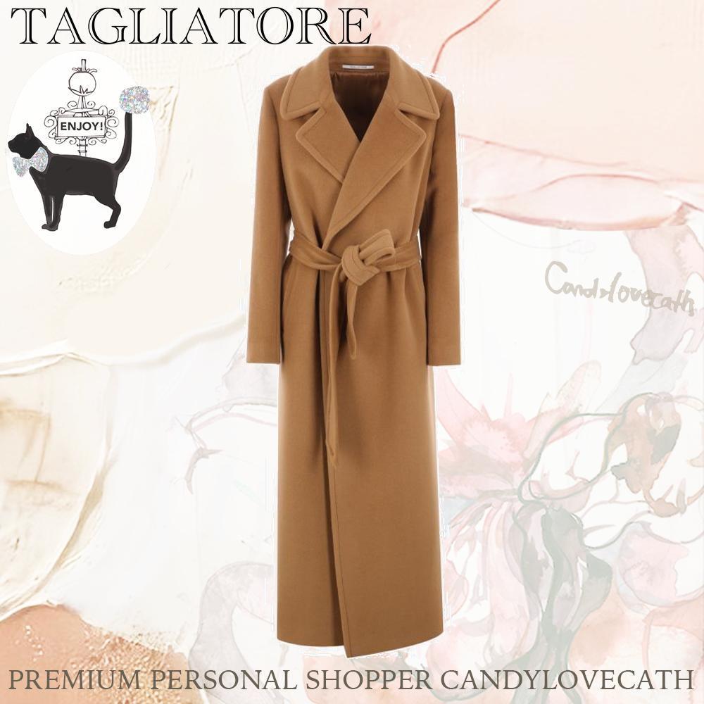 コート TAGLIATORE MELODY ANGORA AND WOOL WRAP COAT