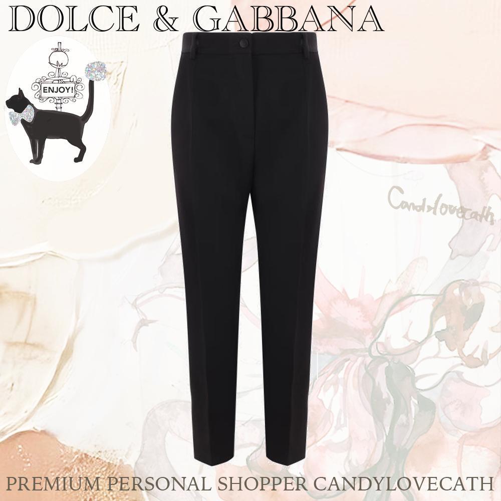パンツ DOLCE & GABBANA SLIM-FIT GABARDINE TUXEDO TROUSERS