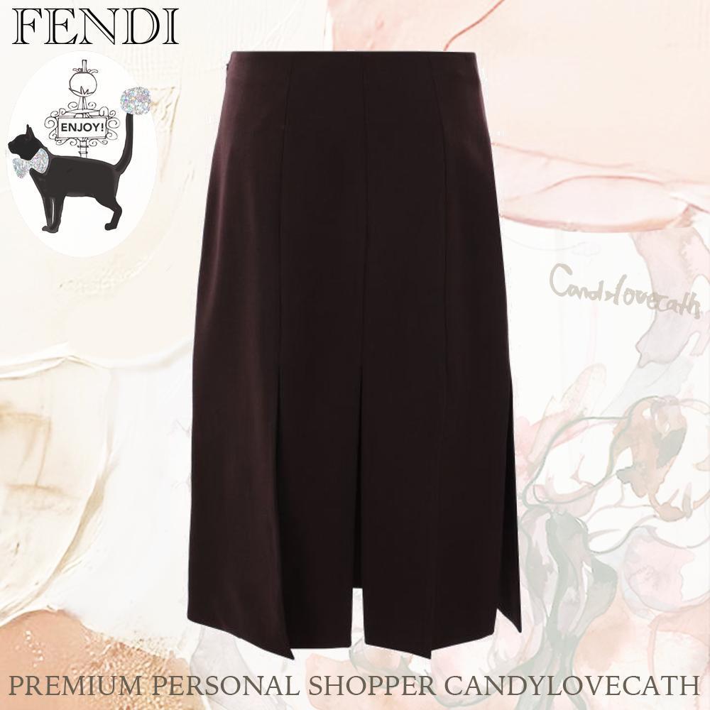 スカート FENDI GRAIN DE POUDRE WOOL SKIRT