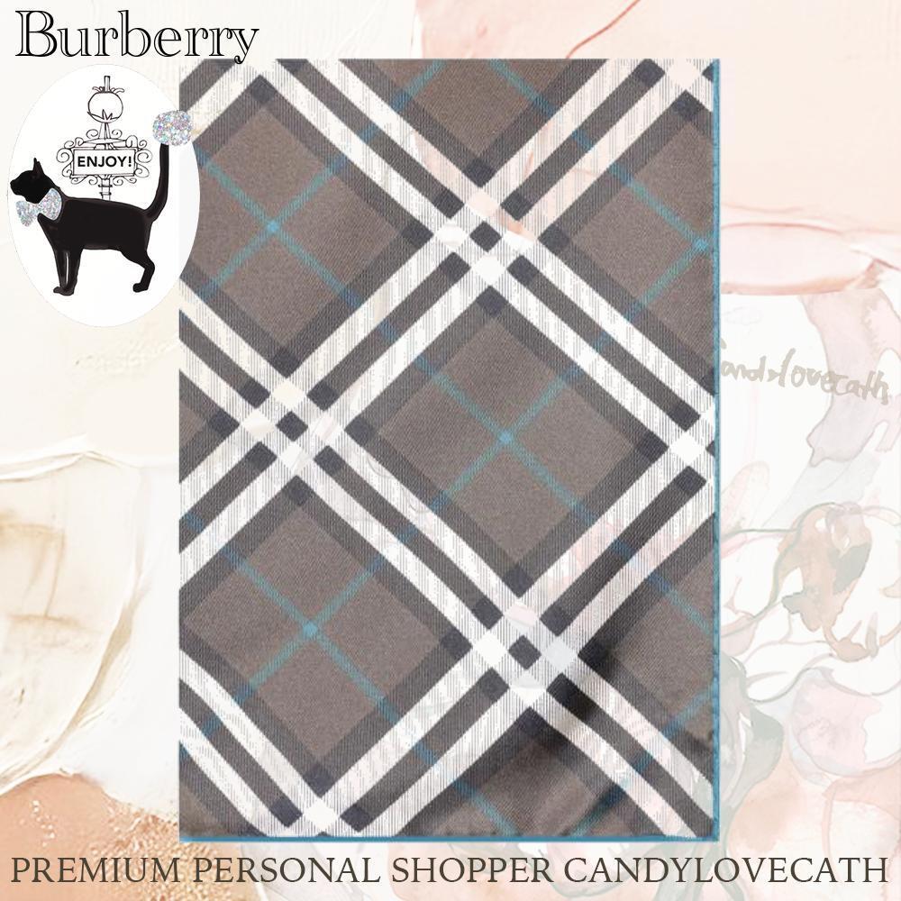 スカーフ BURBERRY CHECK SILK FOULARD