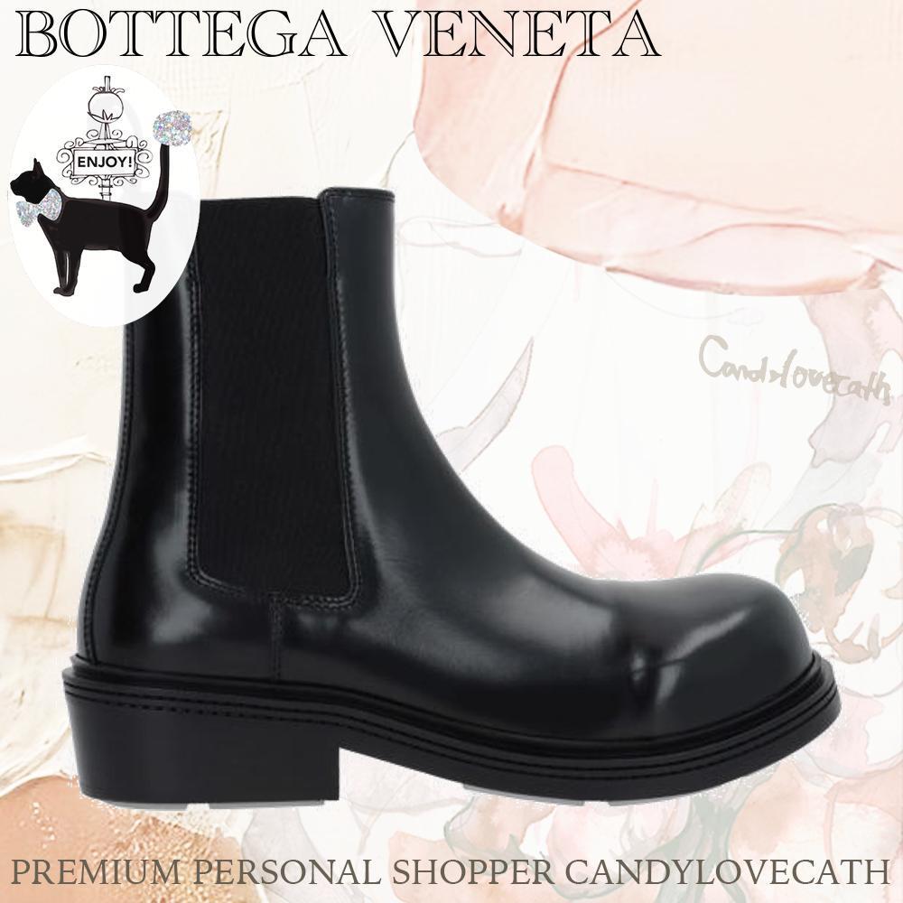 スニーカー BOTTEGA VENETA FIREMAN BRUSHED LEATHER CHELSEA BOOTS
