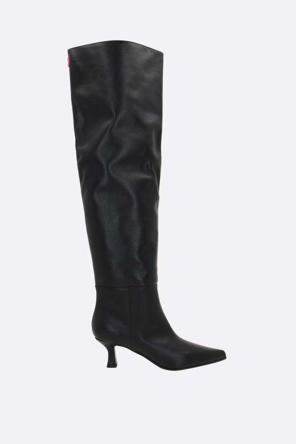 ロングブーツ 3JUIN BEA SMOOTH LEATHER OVER-THE-KNEE BOOTS