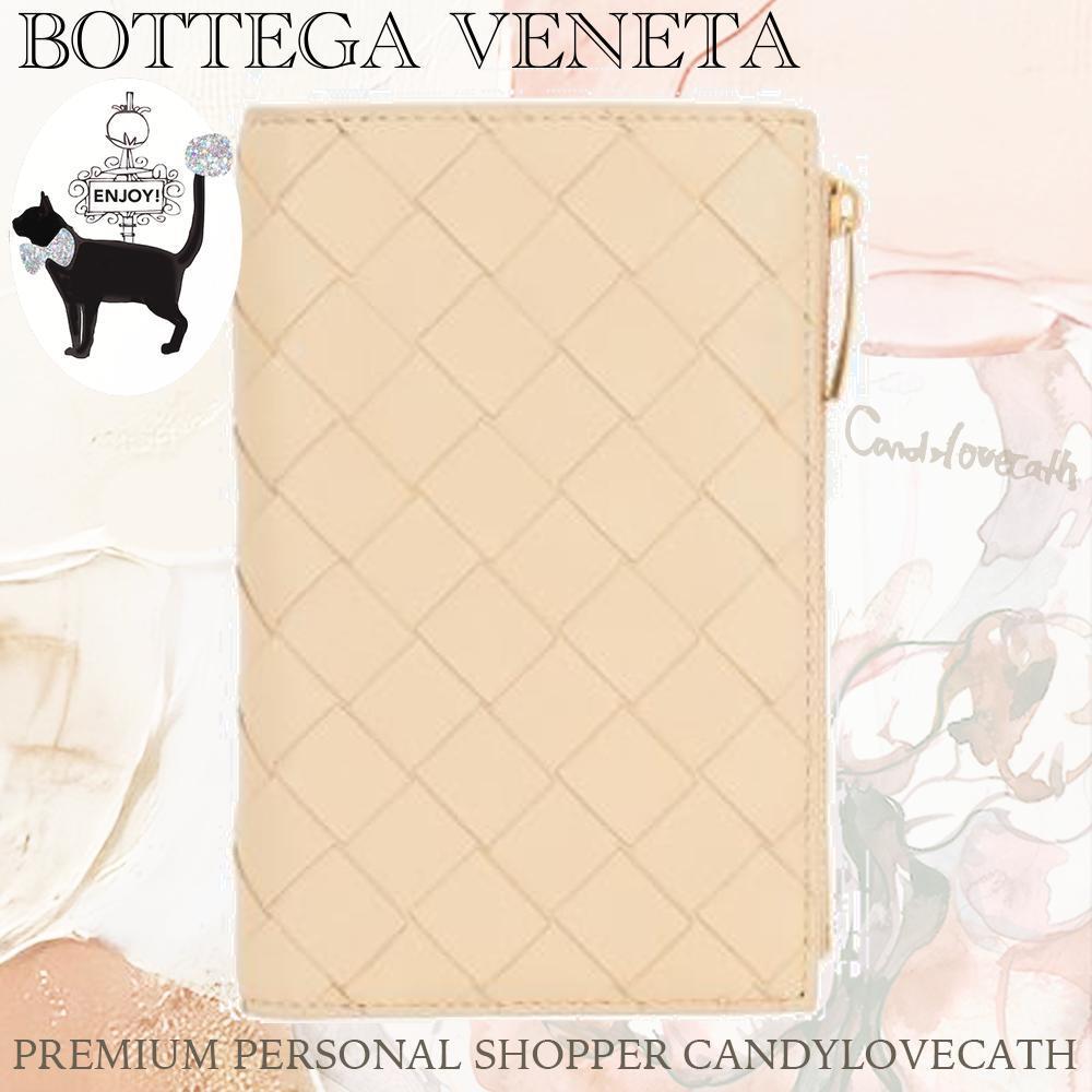 折りたたみ財布 BOTTEGA VENETA SHINY INTRECCIATO FRENCH WALLET