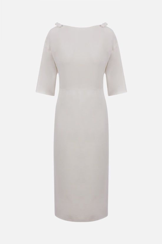 ワンピース VALENTINO BOW-DETAILED CADY PENCIL DRESS
