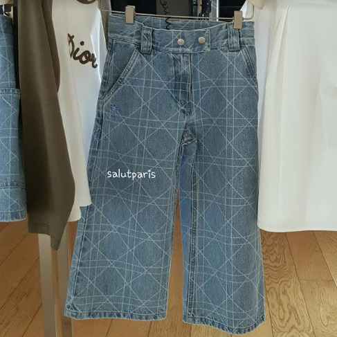 送込*大人もOK*ベビーディオール*カナージュデニムワイドパンツ