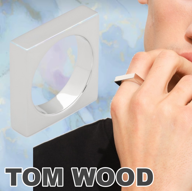 【TOM WOOD】 Square Ring スクエアシンプルシルバーリング