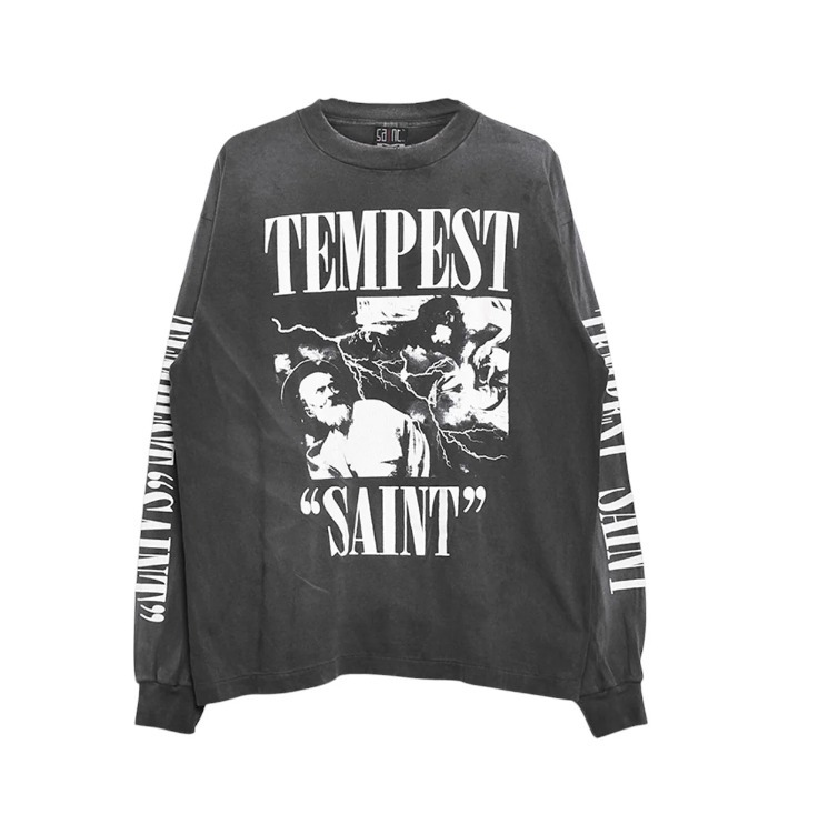 【Saint Mxxxxxx】LS TEE / TEMPEST / BLACK 要在庫確認