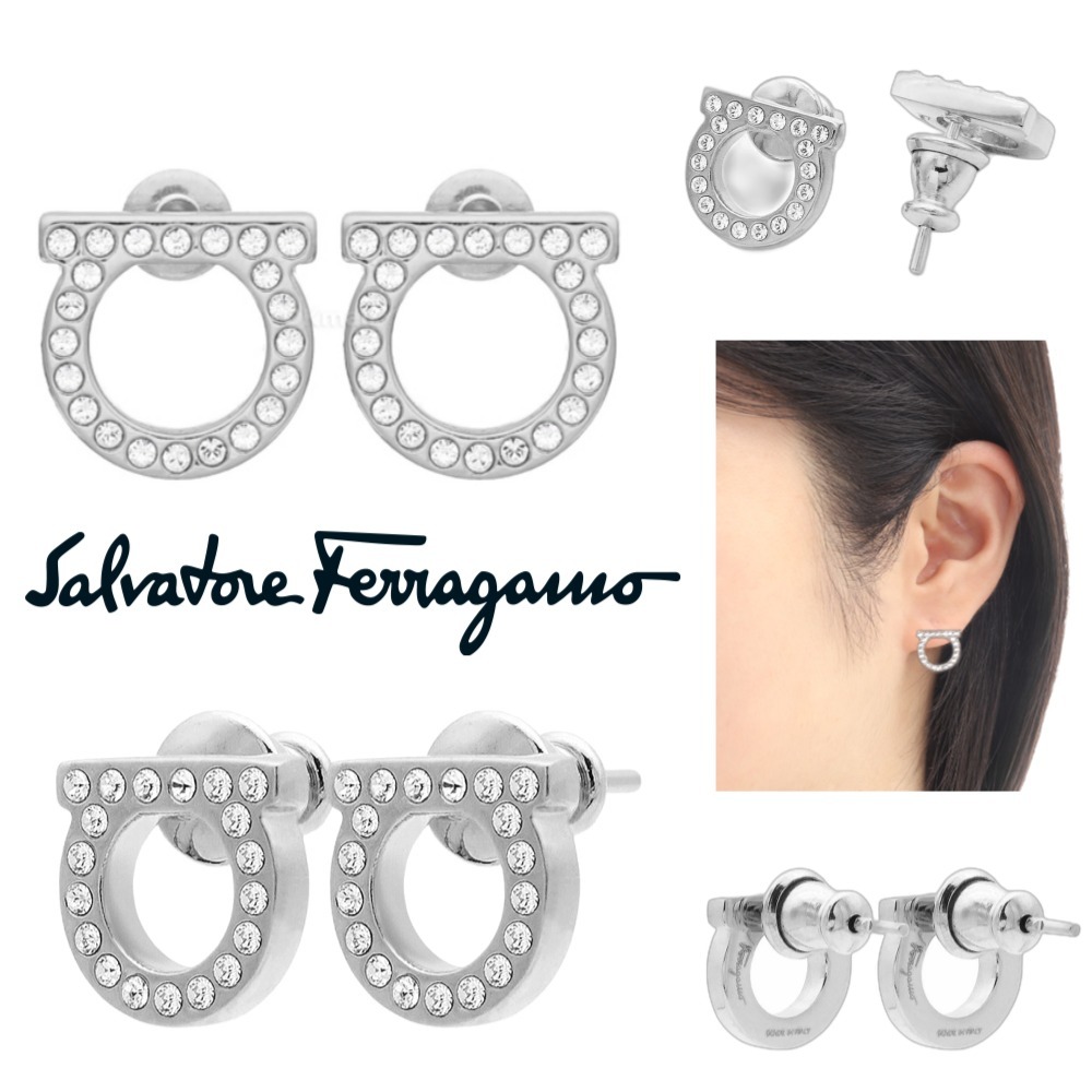 [FERRAGAMO] ピアス スタッドピアス ガンチーニ L