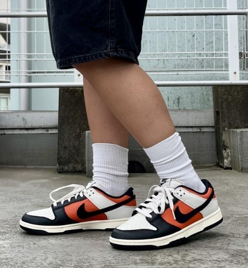NIKE DUNK LOW RETRO PHANTM/BLK 国内発送