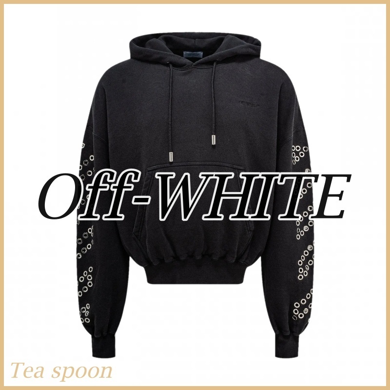 OFF-WHITE◆Eyelet Diags 長袖パーカー フーディ 関送料込