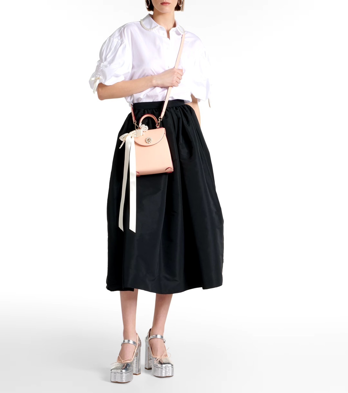*SIMONE ROCHA*ストラップ付バレンタイン ミニレザートート SIMONE ROCHA*ストラップ付バレンタイン ミニレザートート
