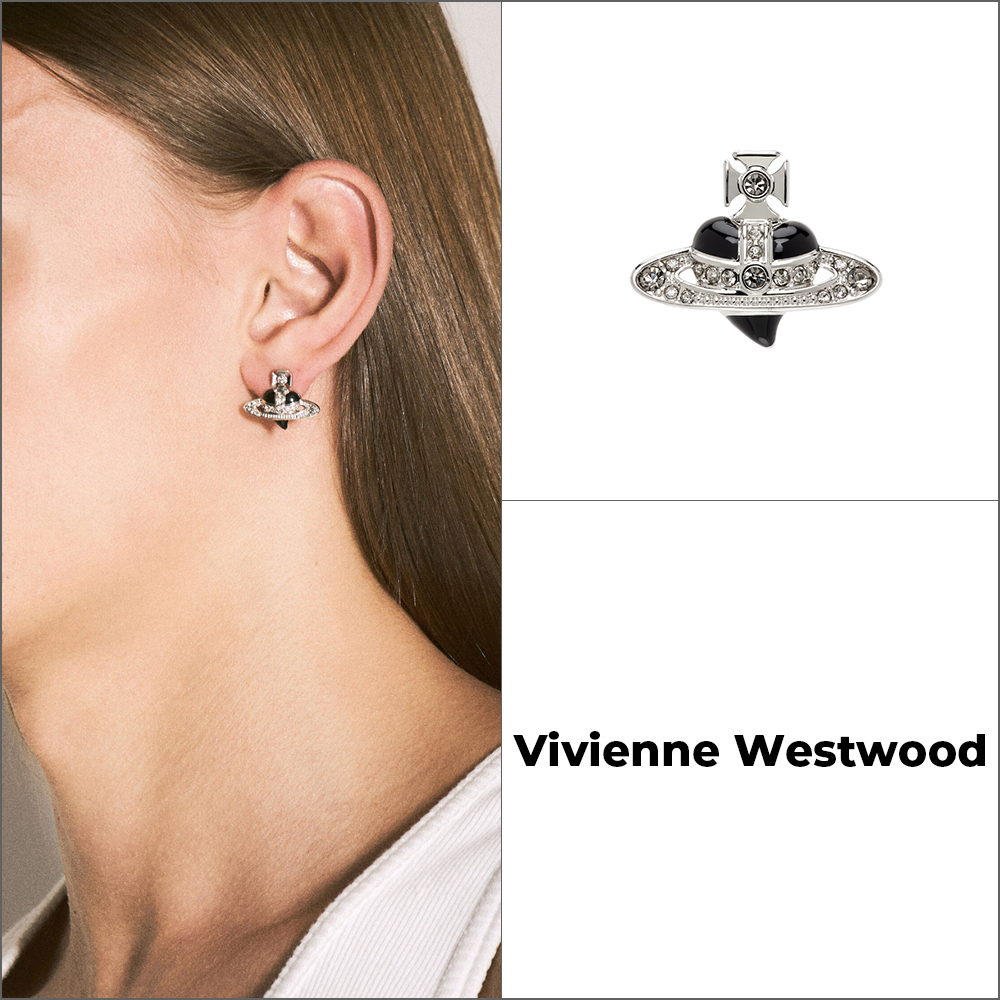 【Vivienne Westwood】Diamante ハートスタッドピアス\