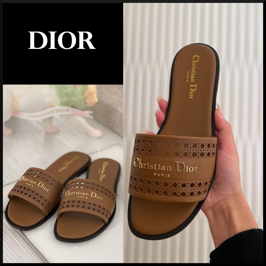 【海外限定カラー★】DIORミュール ブラウン