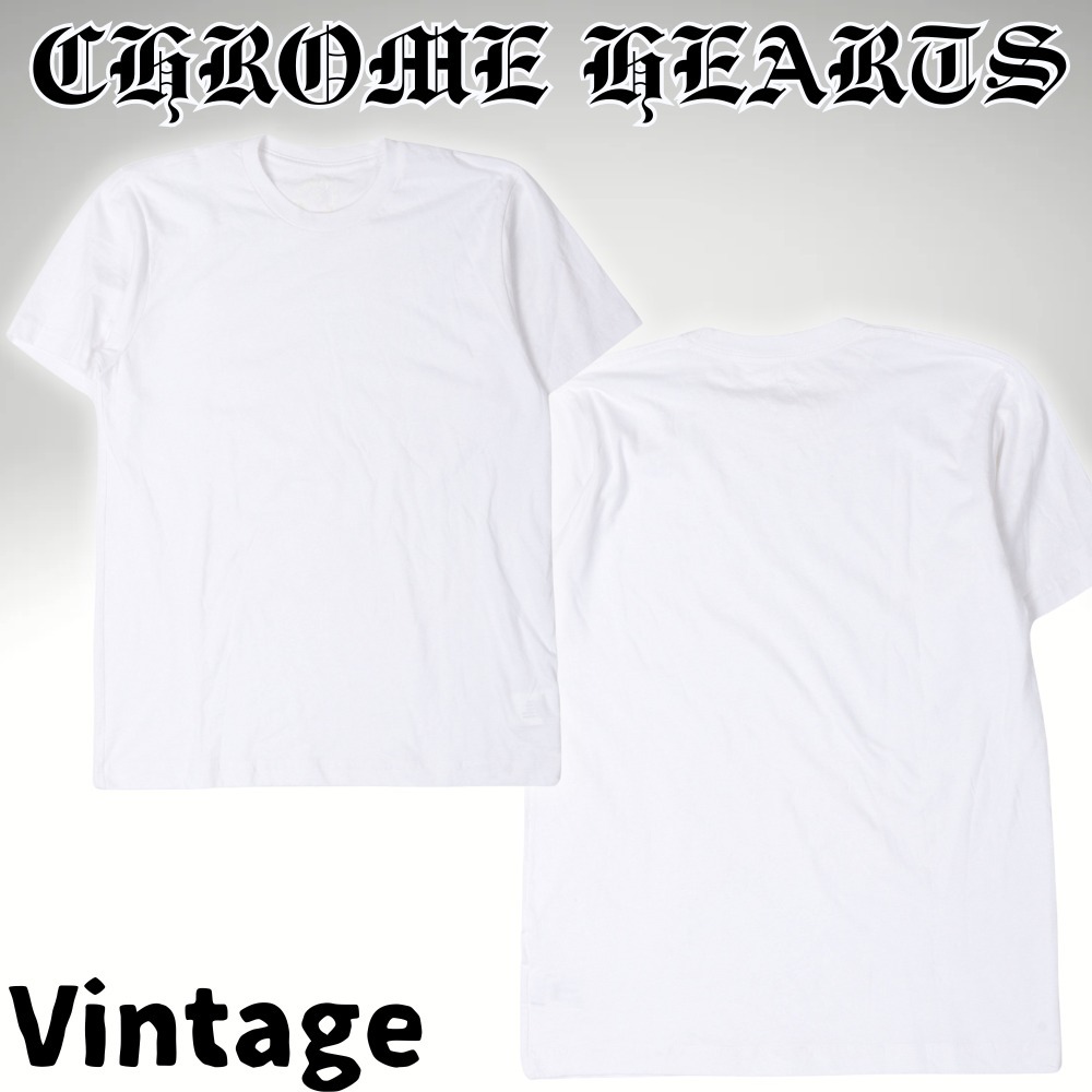 【ヴィンテージ】Rank:B☆クロムハーツ Blank White Tシャツ M