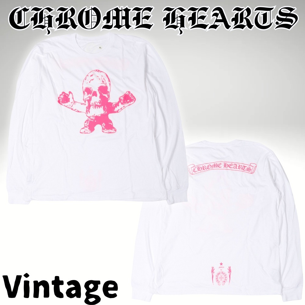 【ヴィンテージ】Rank:SS☆クロムハーツ White/Pink Tシャツ