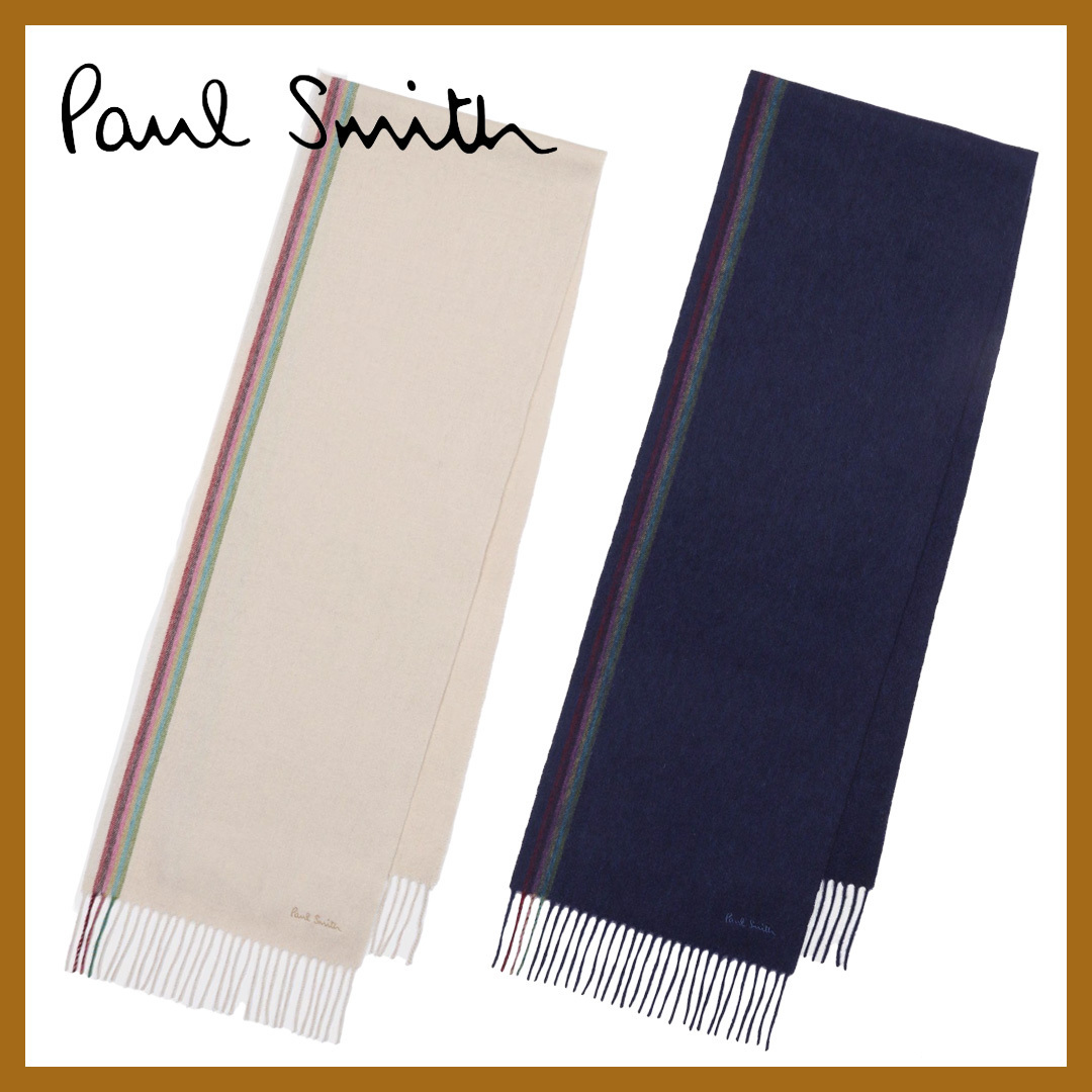 *Paul Smith* スワール ラインマフラー上品 *合わせやすいカラー 