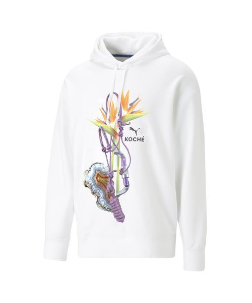 パーカー・フーディ PUMA Pumacoche Hooded T-Shirt White 62027402 620274-02