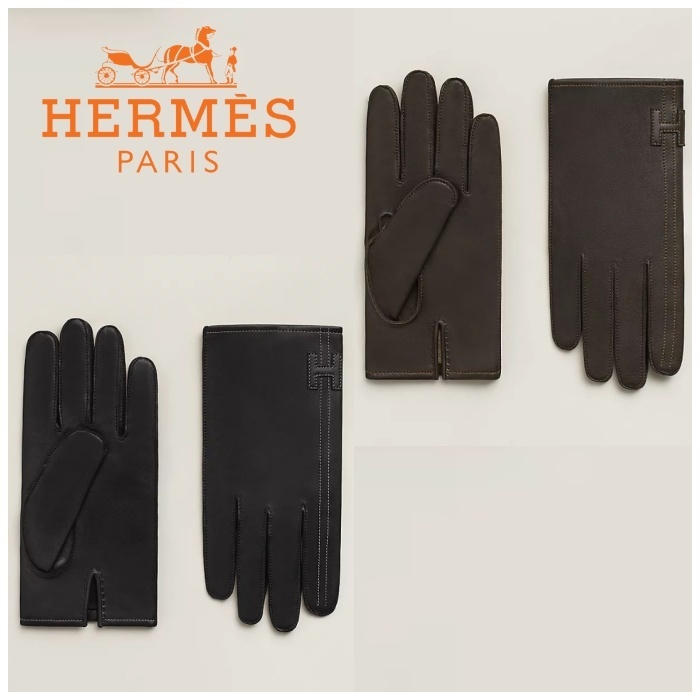 シンプルデザイン♡【HERMES】JoshuaHStripeグローブ