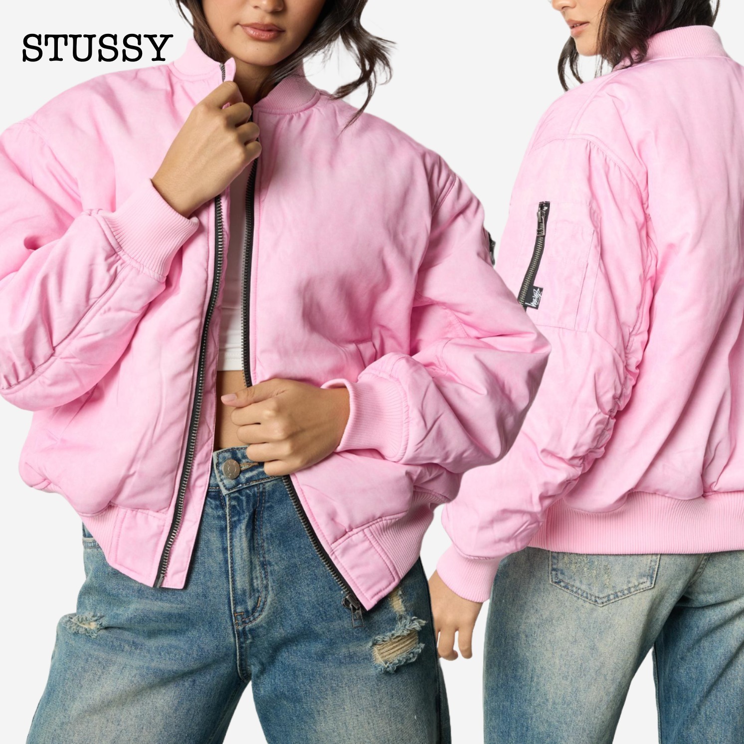 ◆STUSSY◆ Stock Bomber Jacket ストックボンバー ジャケット