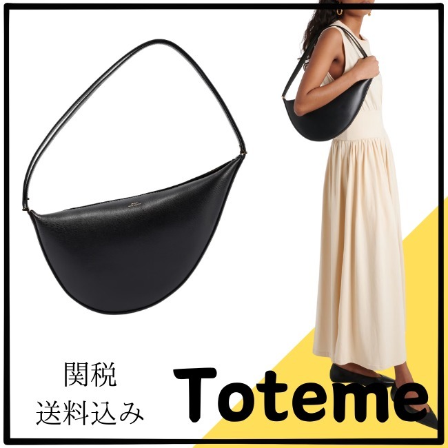 関税・送料込み【TOTEME】スクープレザーショルダーバッグ