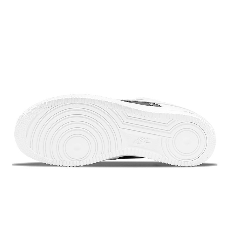 ★Nike★ Air Force 1 '07 PRM Low Silver Snap Buttons \"White\"