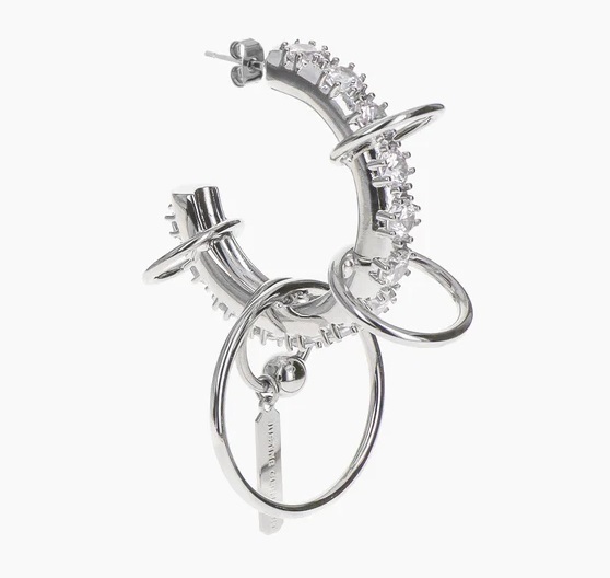 フランス発☆Justine Clenquet☆ Deana Crystal シングル ピアス